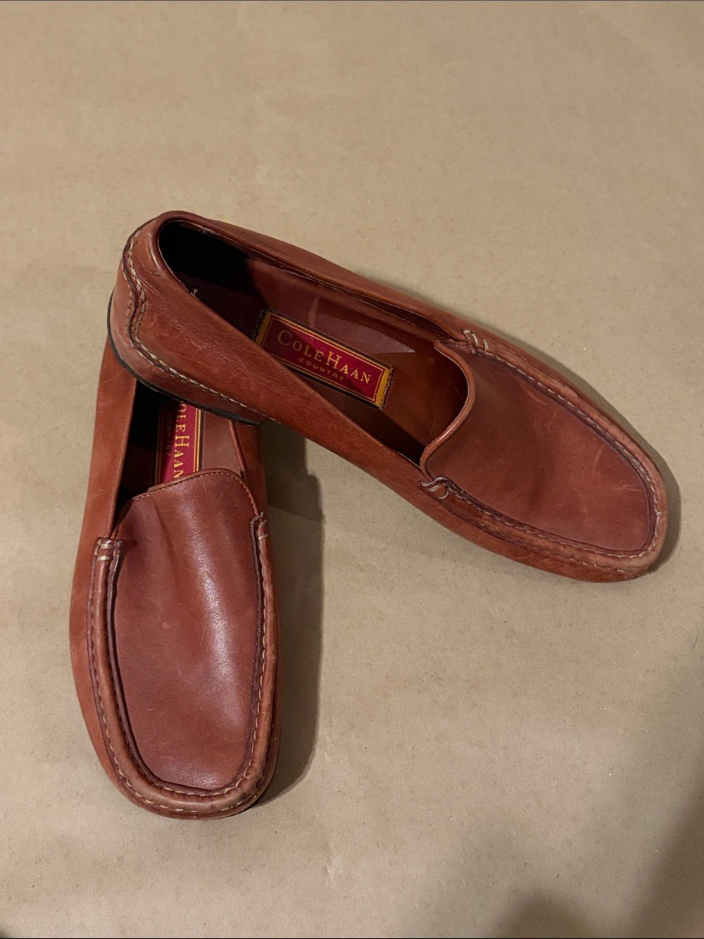 Vintage Cole Haan Country "Joyce" Leather Loafers 8B (nts 8.5) Brazil D10251
